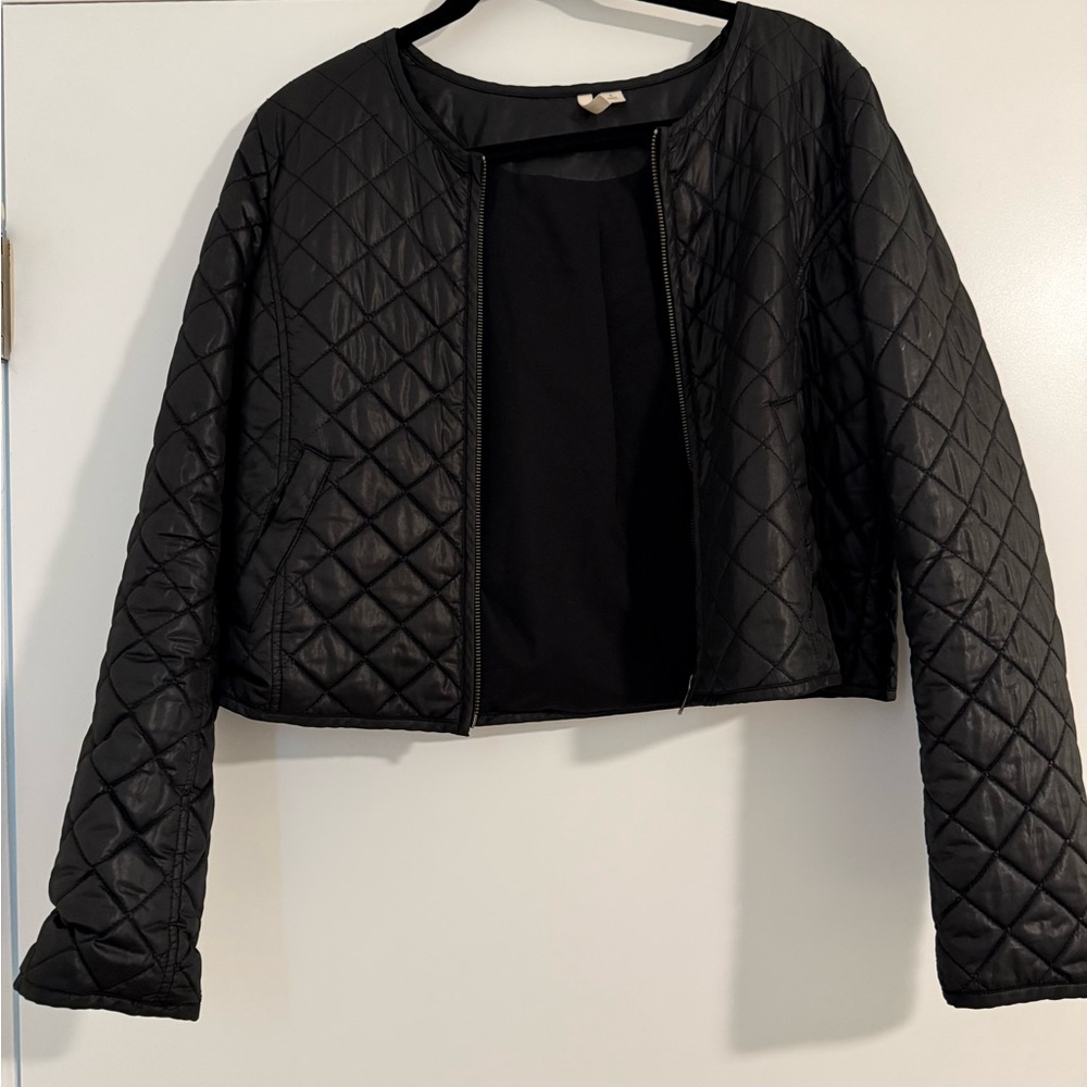 Black Quilted Women's Jacket